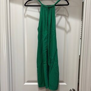 Banana Republic Vibrant Green Backless Dress